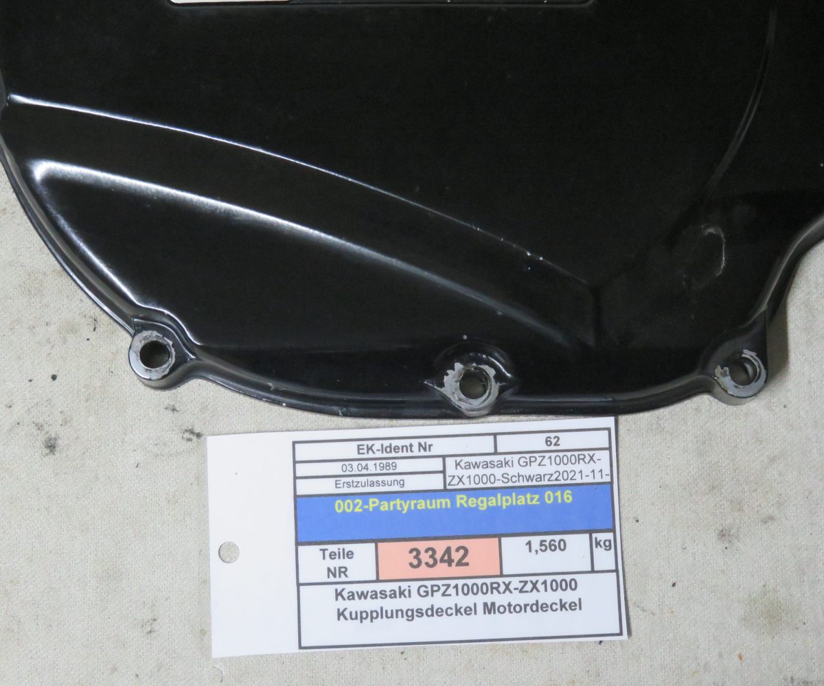 Kawasaki GPZ1000RX-ZX1000 Kupplungsdeckel Motordeckel Kennung 3342 Preis VHB
