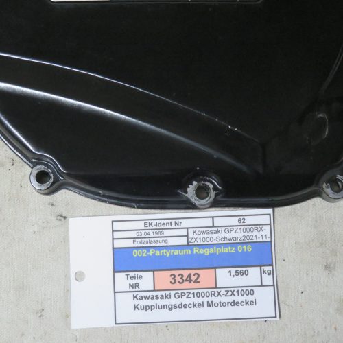 Kawasaki GPZ1000RX-ZX1000 Kupplungsdeckel Motordeckel Kennung 3342 Preis VHB