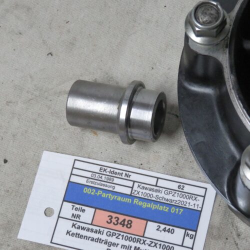 Kawasaki GPZ1000RX-ZX1000 Kettenradträger mit Muttern und Buchse Kennung 3348 Preis VHB