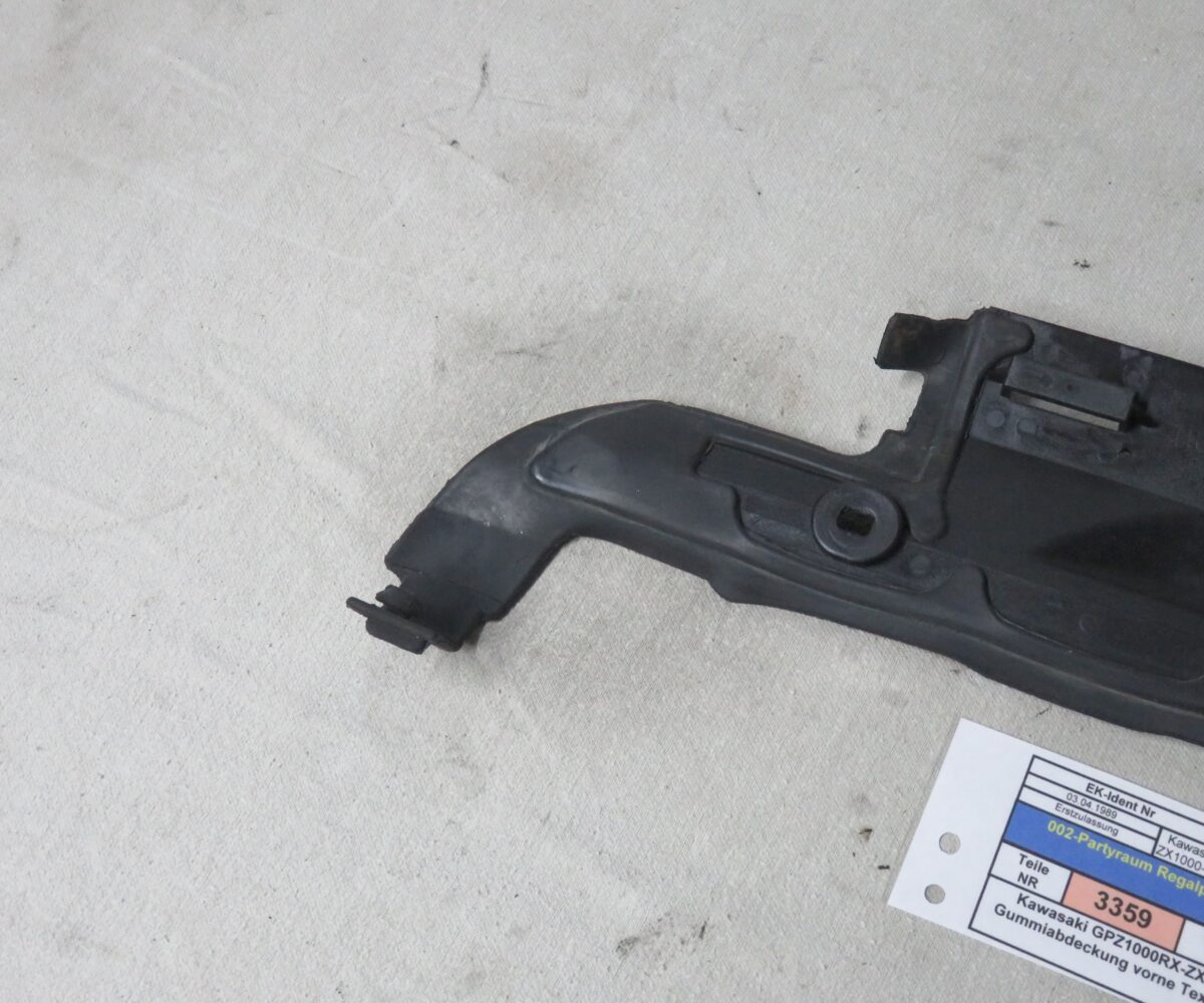 Kawasaki GPZ1000RX-ZX1000 Gummiabdeckung vorne Text lesen Kennung 3359