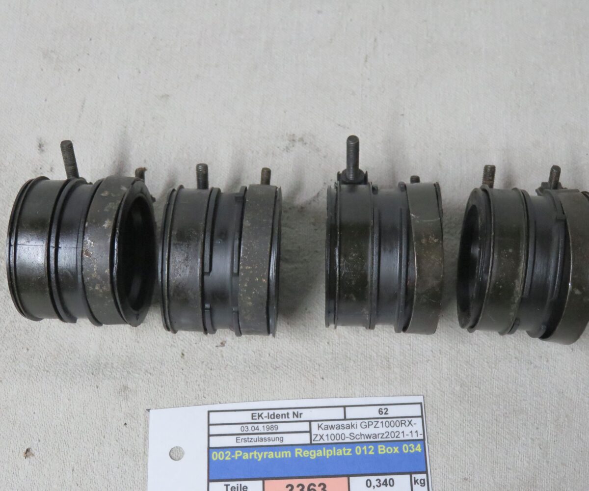 Kawasaki GPZ1000RX-ZX1000 Ansauggummis Vergaser-Motor mit Schellen Kennung 3363 Preis VHB